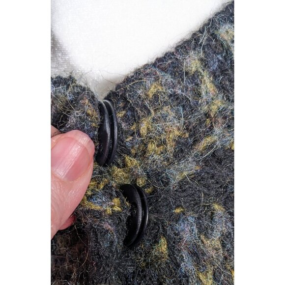 Vintage Lineamaglia Italian Alpaca Mohair Earth Tone Cardigan Size Large - Picture 8 of 9